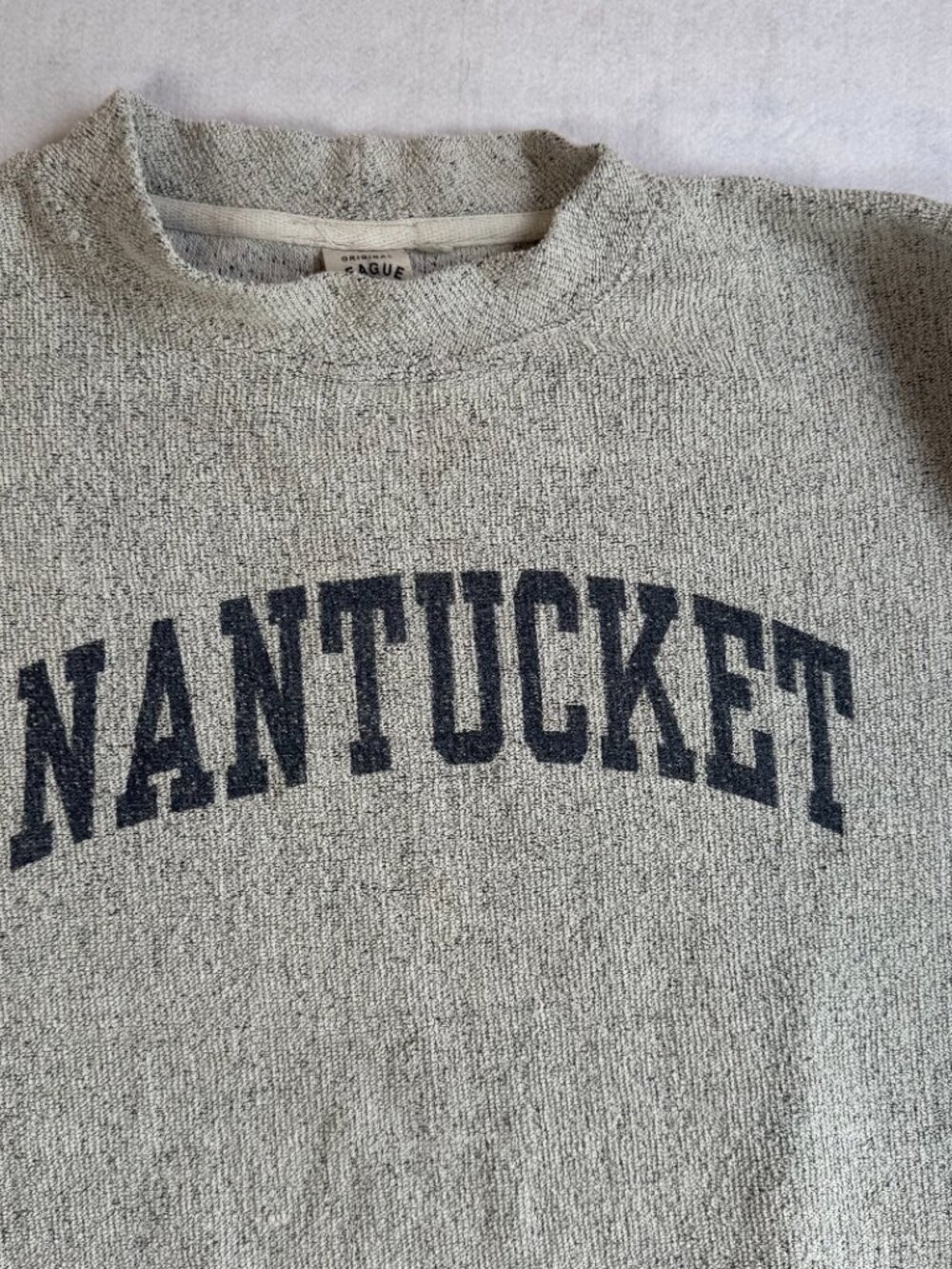 Original League Collegiate Outfitters Nantucket Sweatshirt Men's Small Gray - Picture 2 of 10